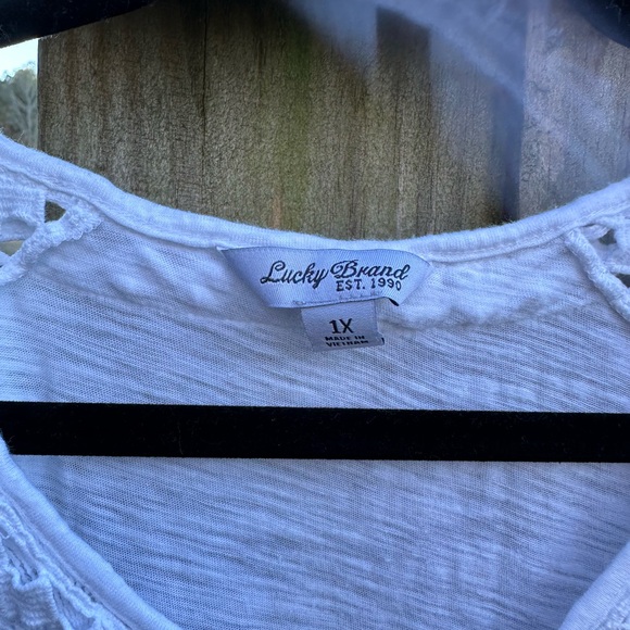 Lucky Brand White Lace Blouse - Picture 2 of 8